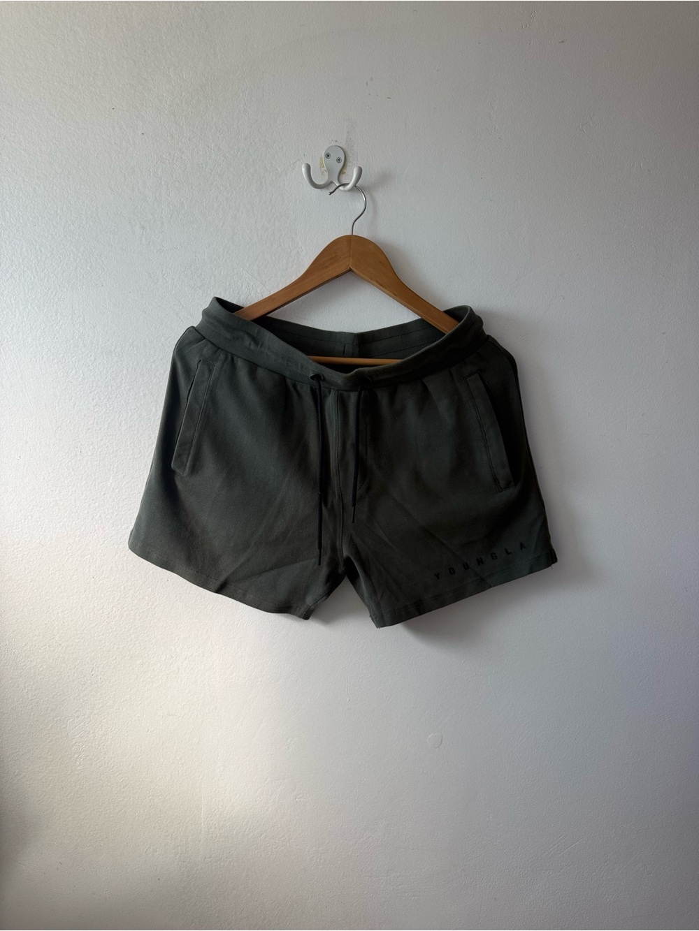 YoungLA dark green shorts